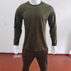 Men's Solid Color Loose Round-neck Long-sleeved Shirt And Long Pants Two-piece Casual Sportswear Set