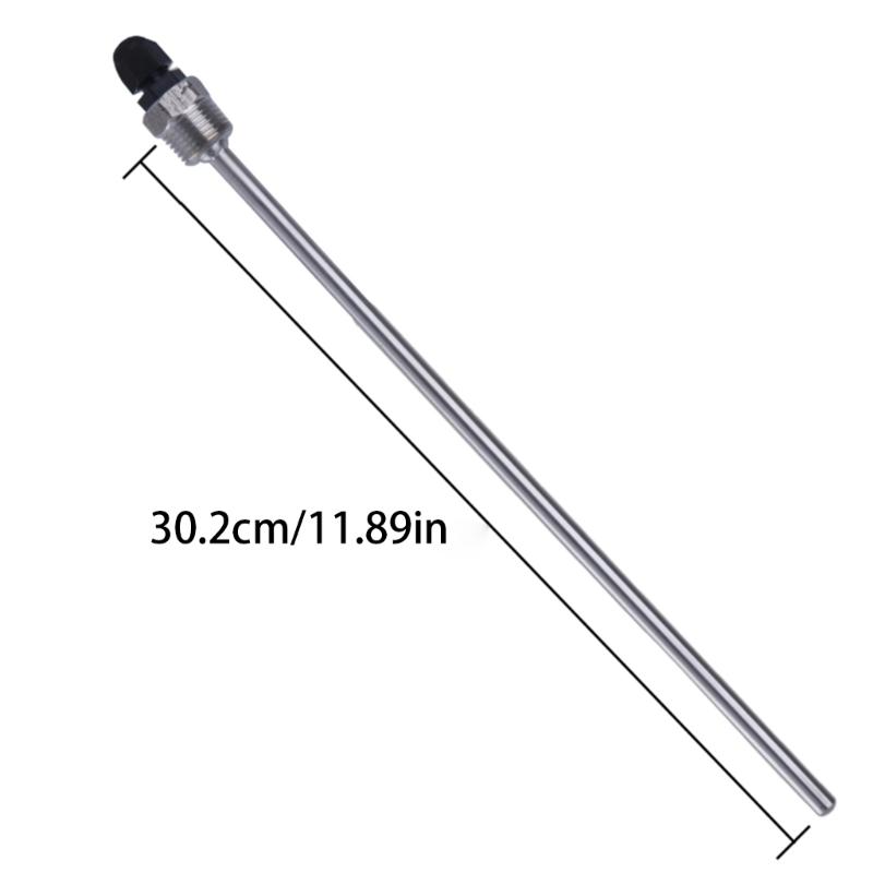 1/2Inch Stainless Steels Immersions Sleeve for Temperature Sensor (8x300mm), Divings Protections Tubes