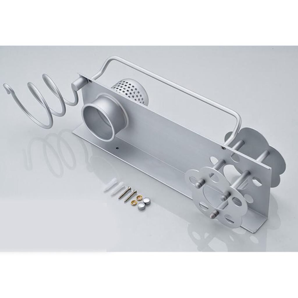 Dryer Holder,Hair Organizer Shelf Rack Stand,Wall Mount ,Bathroom Washroom Accessories Storage