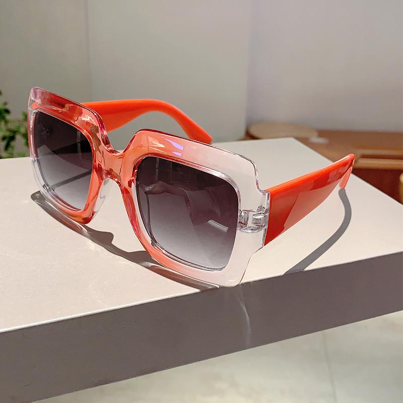 

Oversized Square Sunglasses Women Fashion Vintage Candy Color Sun Glasses Ins Trendy Stylish Design Outdoor Shades