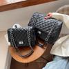 New Fashionable Textured Small Bag Women's Niche Tide Is Now Popular Diamond Chain Shoulder Messenger Bag