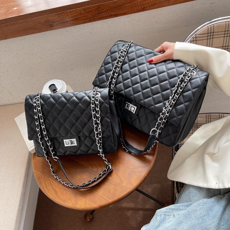 New Fashionable Textured Small Bag Women's Niche Tide Is Now Popular Diamond Chain Shoulder Messenger Bag