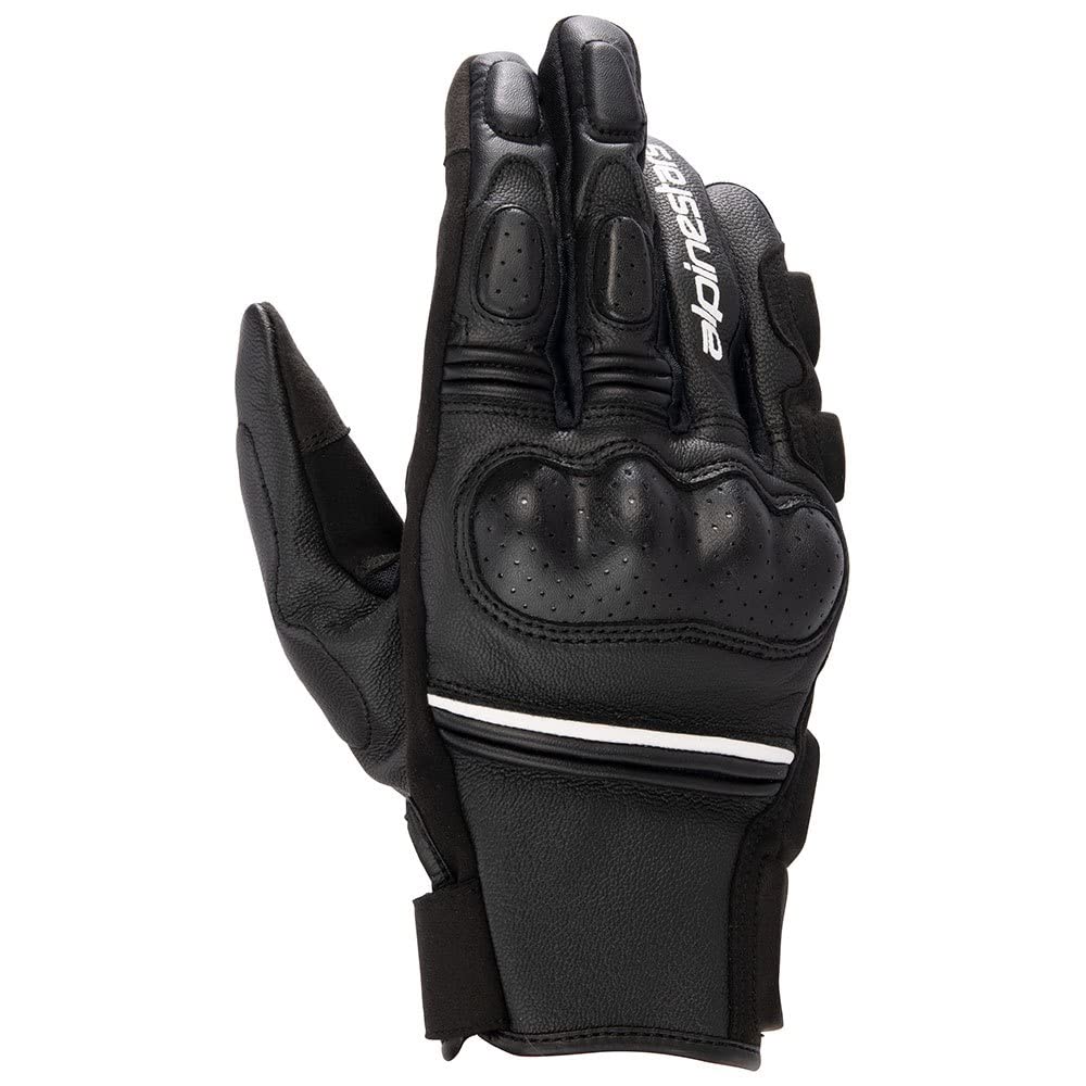 

Alpinestars PHENOM Leather Motorcycle Gloves, Black/White (Size 2XL)