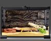 Reptile Breeding Box Crested Gecko Lizard Horned Frog Hermit Crab Spider Glass Ecological Tank