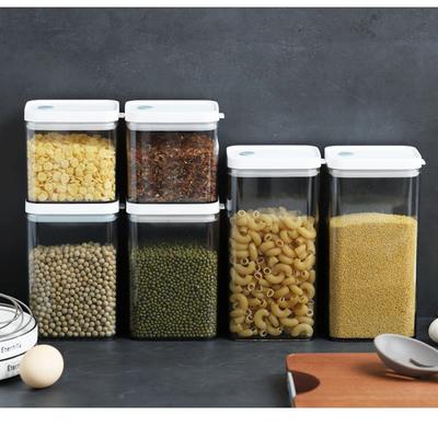 Aufbewahrungsbox für die Küche, transparent, versiegelt, für Getreide und Bohnen, Aufbewahrungsorganisator, Lebensmittelbehälter, Kühlschrank-Aufbewahrungsboxen