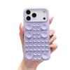 The new Macaron suction cup silicone is suitable for Apple 16promax mobile phone case 17Air simple three-dimensional protective case.