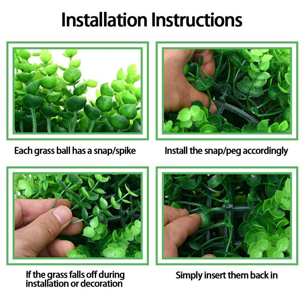 2piece Faux Plant Topiarys Balls For Office Home Garden Balcony Decoration Lifelike Hanging Boxwood