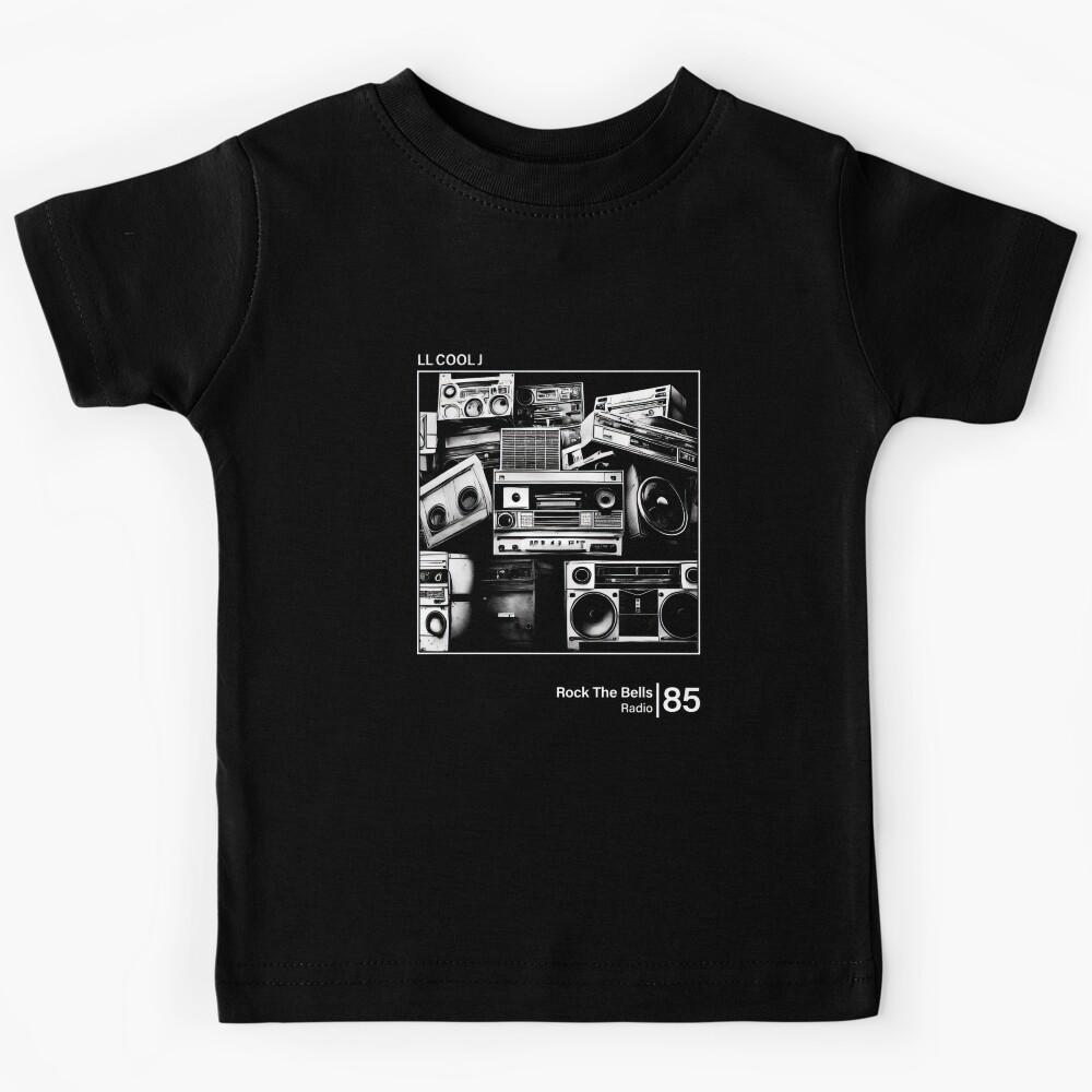 LL Cool J - Rock The Bells \\\ Vintage BW Minimalist Fan Made #891 Kids T-Shirt 160