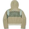 Li Ning Outdoor Series Color Block Zipper Hooded Reflective Water-Resistant Sun Protection Loose Jacket Women Jackets Khaki AFDUC88-2