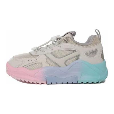Li Ning Youth Bouncing Series Comfortable Daily Non-Slip Shock Absorbing Breathable Low-Top Running Shoes Kids Running Shoes Gray YKCR180-2