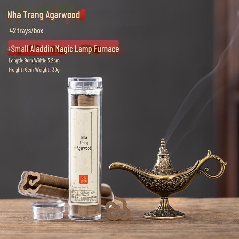 

Курильница для благовоний «Волшебная лампа Алладина»: Пластина из сплава, благоприятный дизайн облаков для агарового дерева, сандалового дерева, гусиной груши, украшения для чайной церемонии.