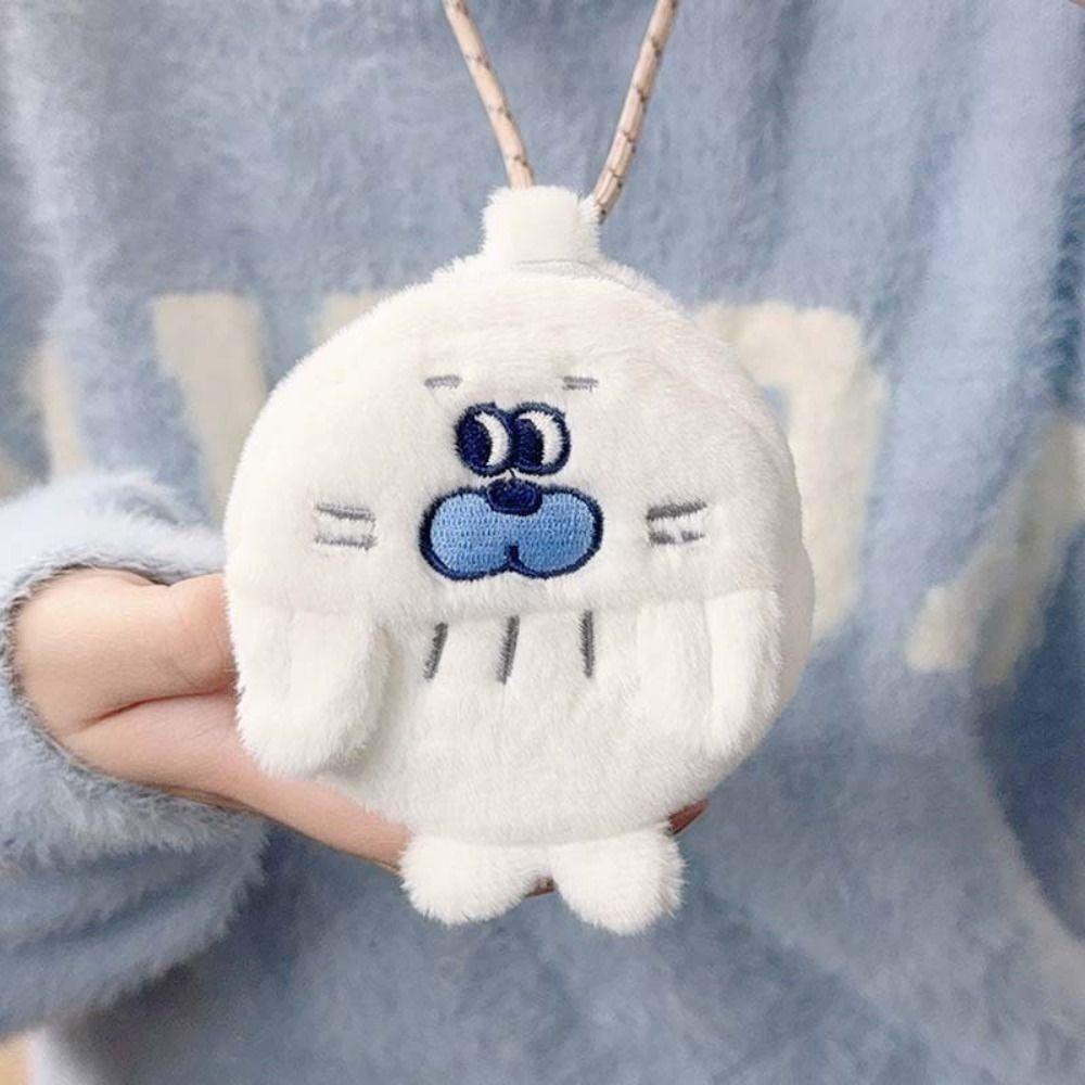 

Kawaii Baby Seal Coin Purse Wallet Zipper Cherry Seal Bag Pendant Backpack Decor