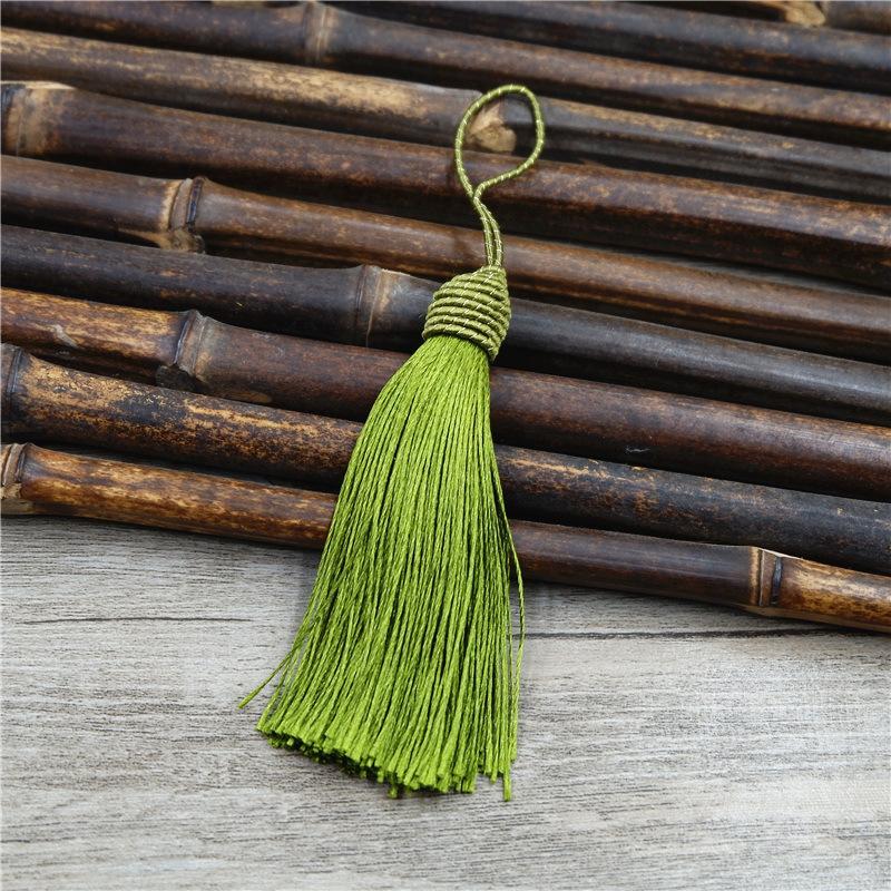 

Аксессуары для украшений своими руками, Кисточка с резьбой в виде шарика на винте, Китайская плетеная кисточка, Кисточка для подарочной упаковки, Кисточка, Аксессуары для одежды Threaded tassel армия зеленый