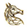 Dainty Hollowed Horse Brooch Pin Alloy Chest Jewelry Lightweight Corsage Pin for Women Men Color Selection