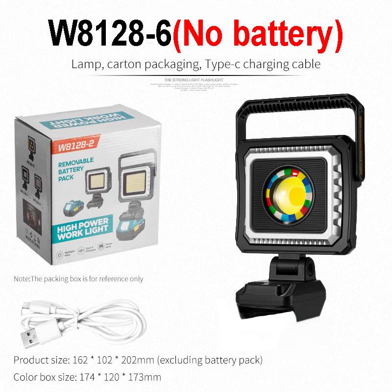 LED Multi-Functional Portable Camping Light Outdoor Emergency Night Market Stall Courtyard Lighting Battery Powered IPX5