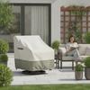 Swivel Chair Cover with Side Pocket Heavy Duty Swivel Patio Chair Cover Tear Resistant Easy Fitting for Garden, Balcony