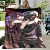 Tokyo Ghoul Japan Anime Cartoon Soft Plush Blanket,Flannel Blanket Throw Blanket for Living Room Bedroom Bed Sofa Picnic Cover