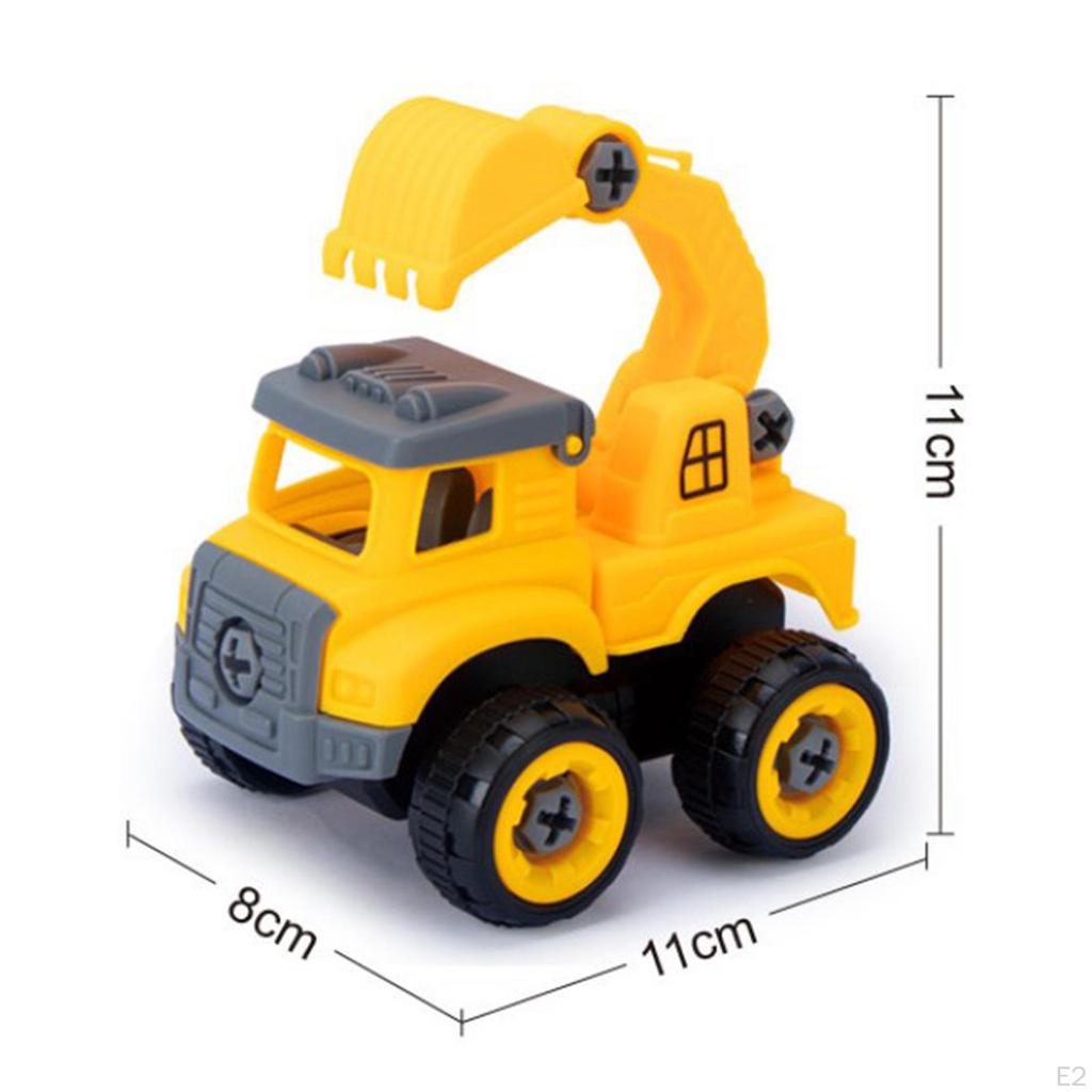 Children Construction Truck Screwdriver Toy DIY Take Apart Montessori Educational Ages 3 4