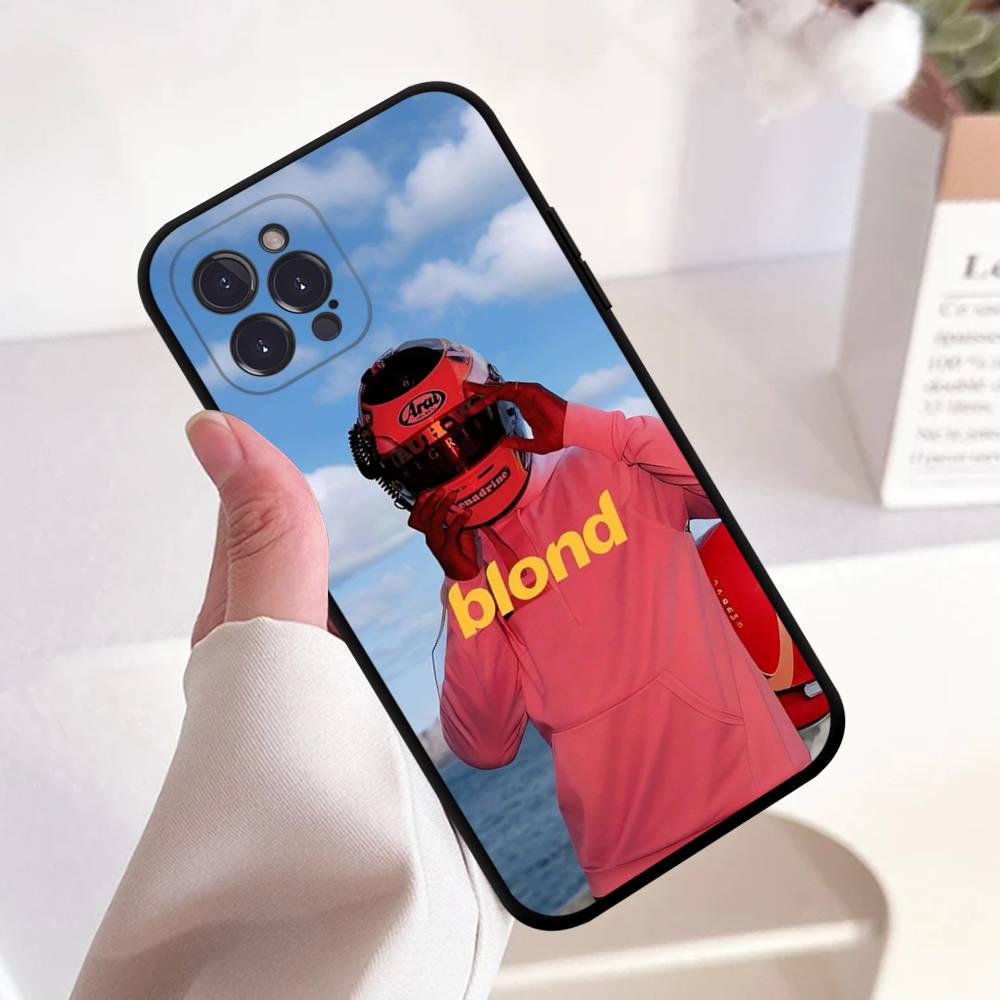 F-Frank Singer Ocean Black Silicone Matte Phone Case For Iphone 17 Air 16 15 14 13 12 11 Pro Max Plus Back Cover TPU