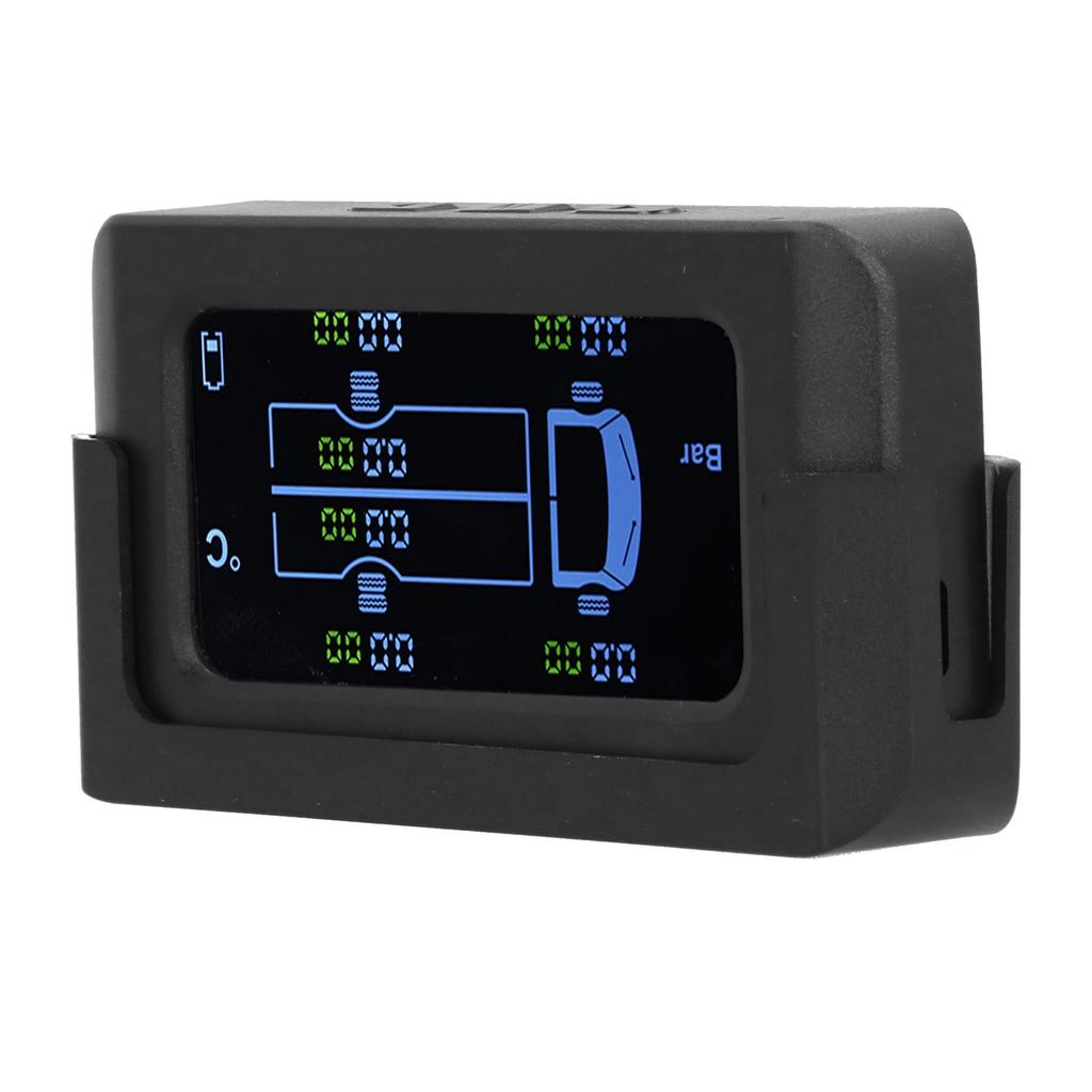 Universal Tire Pressure Monitor Solar USB Charging 0 8.5bar 122PSI Truck TPMS with 6 External Sensors