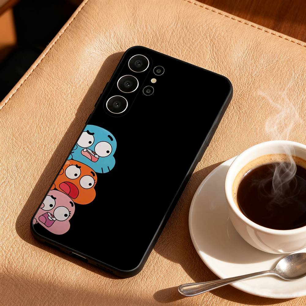 A-Amazing W-World of G-Gumball Phone Case For Samsung S26,S25,24,23,22,30,21,10,9,Ultra,Plus,Lite,Black Soft Case