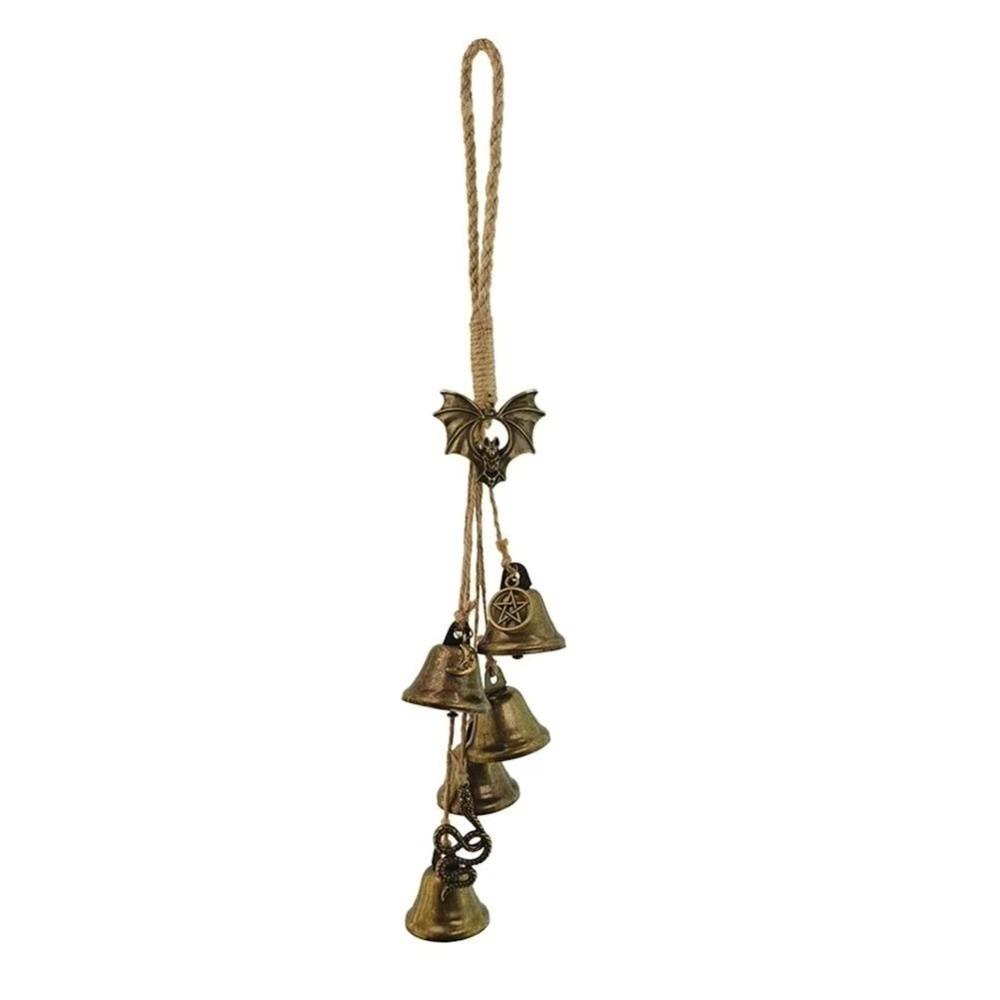 Vintage Metal Bell Pendant Bronze Bell Pendant Door Hanger Wind Chime Bell  Window Hanging