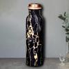 Copper Water Bottle 1 Litre 100% Leak Proof, Office, Gym Bottle, Modern Tamba Bottle for Adults (Black Natural Marble)