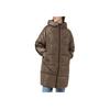 Vans Lightweight Mid-Length Hooded Down Jacket Women Outerwear Brown VN0A48CPM7Y