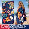 Tropical Ocean Colorful Fish Theme polyester microfiber beach towel is highly absorbent, suitable for swimming and beach outings