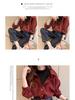 Chic Fake Two-Piece Loose Long-Sleeved Shirt for Fall/Winter