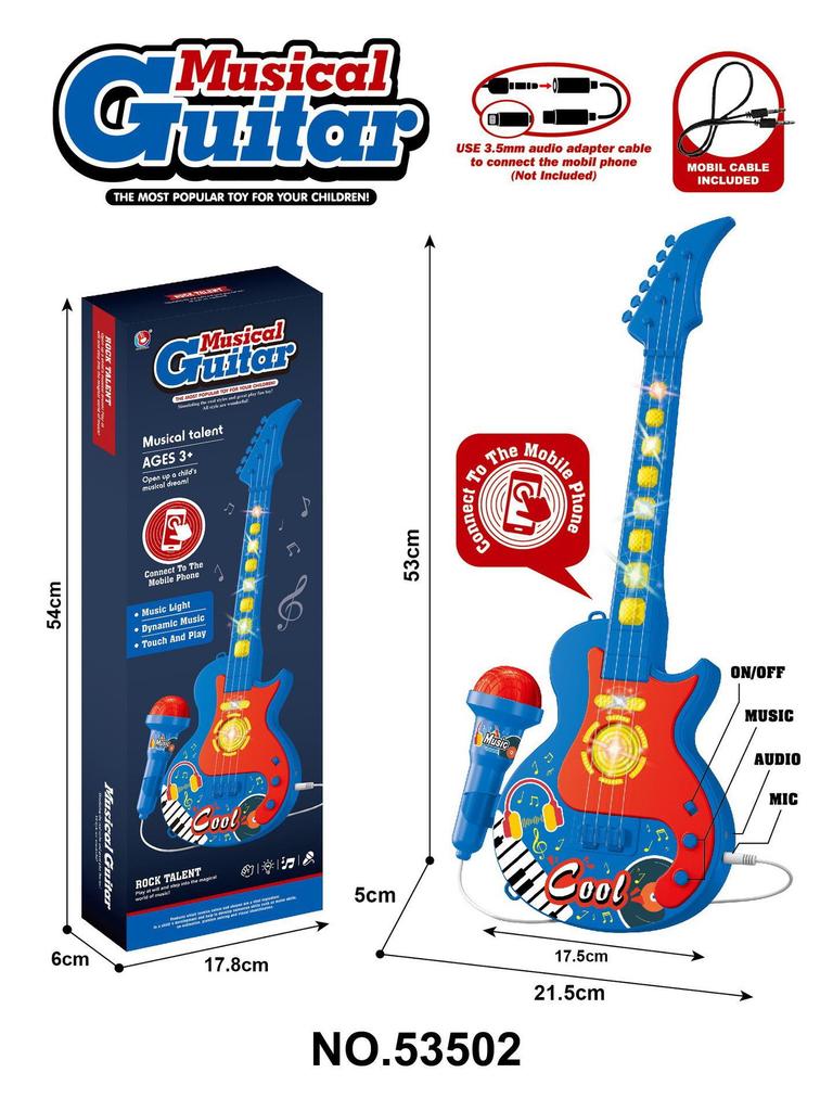 Children's Karaoke Machine with 3 Microphones and Cool Lights - Music Toy for Boys and Girls