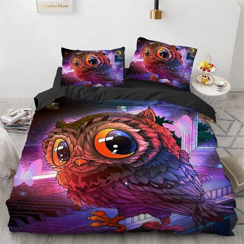 3D Animal Duvet Cover Microfiber Wolf Fox Elk Bedding Set Wild Animals Comforter Cover King Queen For Teen Adults 2/3pcs