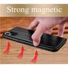 Pouzdro z pravé kůže s okénkem Smart View pro iPhone 16 Pro 17 Pro 15 14 13 12 11 XR XS Max 7 8 Plus SE 3 Magnetické Flipové Peněženkové Kryt
