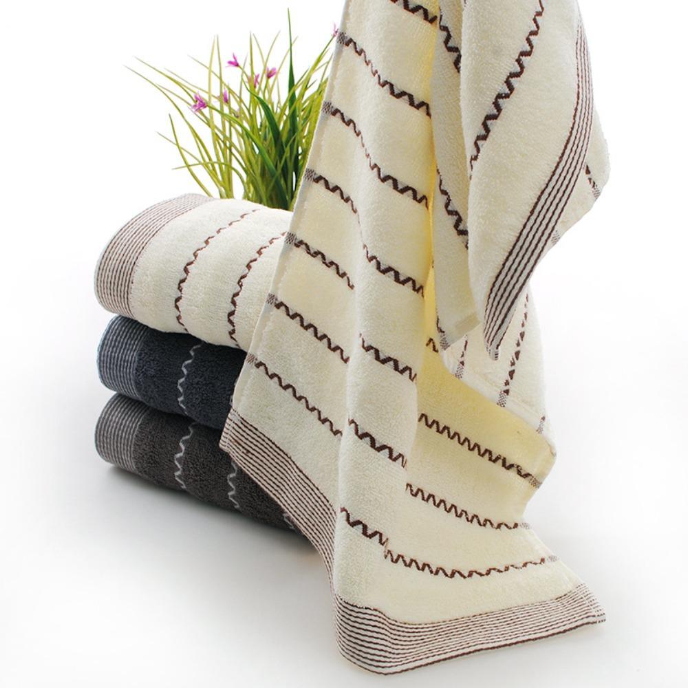 Water pattern pure cotton towel soft absorbent face towel embroidery