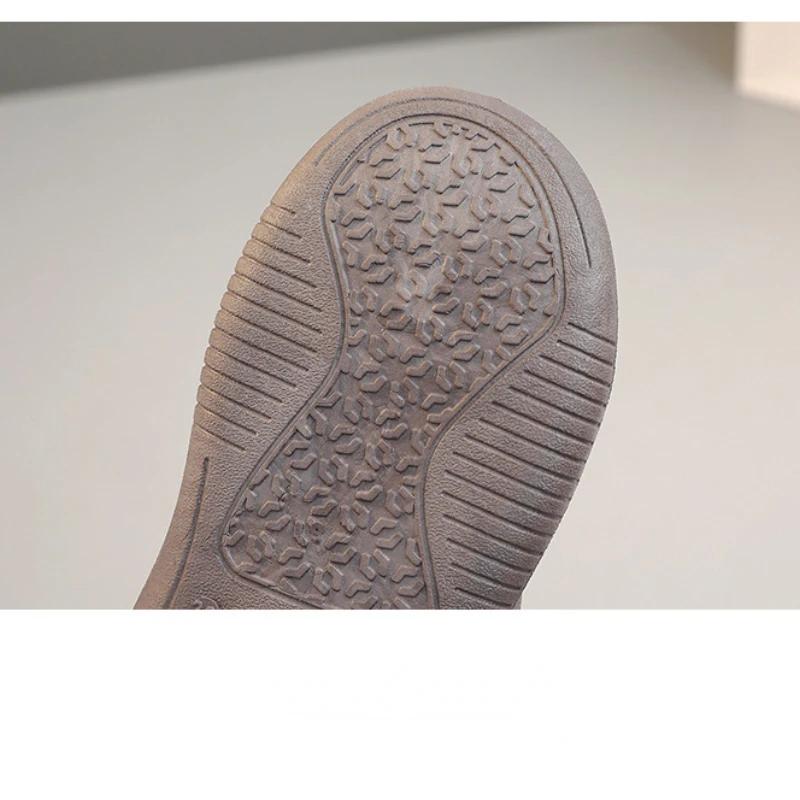 Fashion Winter Cotton Boots for Women Cotton Shoes High Top Women Plush Warm Student Ankle Boots Lace Up Height Increasing Booties