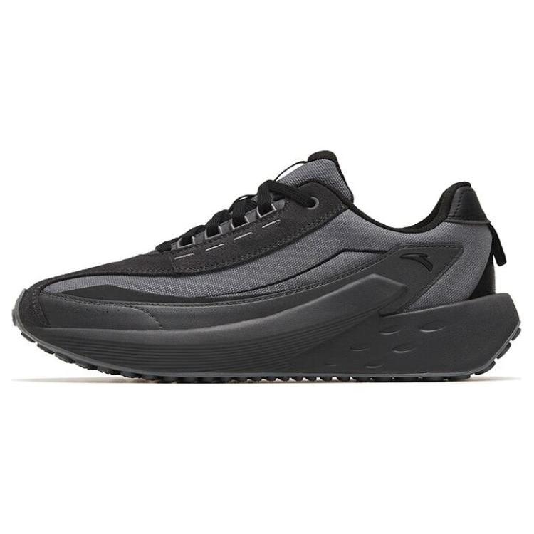 New Anta Cushioning Anti Slip And Wear Resistant Low Top Running Shoes Men's Black Gray Color 912248857-3