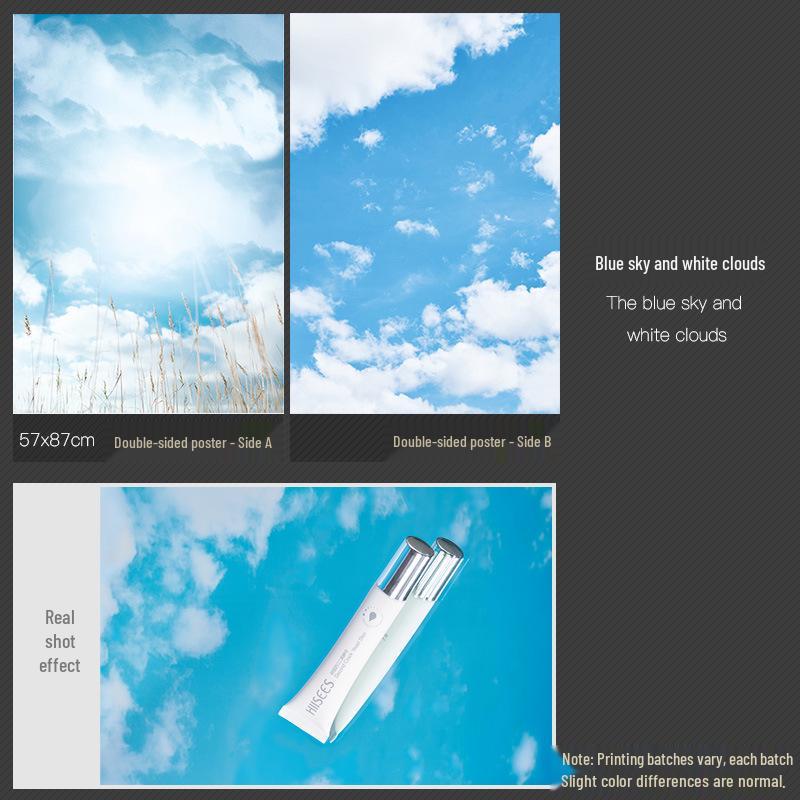 3D Double-Sided Tree Shadow Background Paper for Photography: Minimalist Prop for Cosmetics, Food, and Jewelry Still Life