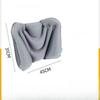 Upgraded Portable Pressurized Inflatable Lumbar Support Travel Pillow Foldable Neck Pillow for Home and Travel