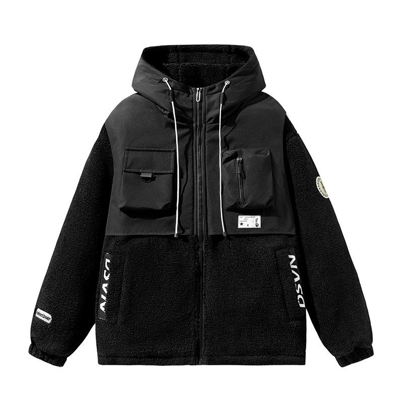 

Новый стиль куртки из овечьего бархата, модный бренд из Гонконга, утолщенная, модная, теплая, сращивающаяся, модель для пары 3XL