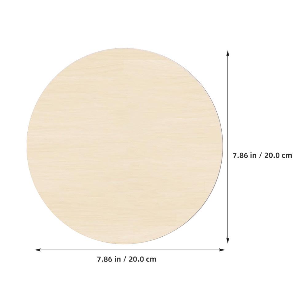 5Pcs Unfinished Round Wood Circles Natural Wood Blanks for Crafts DIY Painting Graffiti School Projects Door Hanger Craft Boards