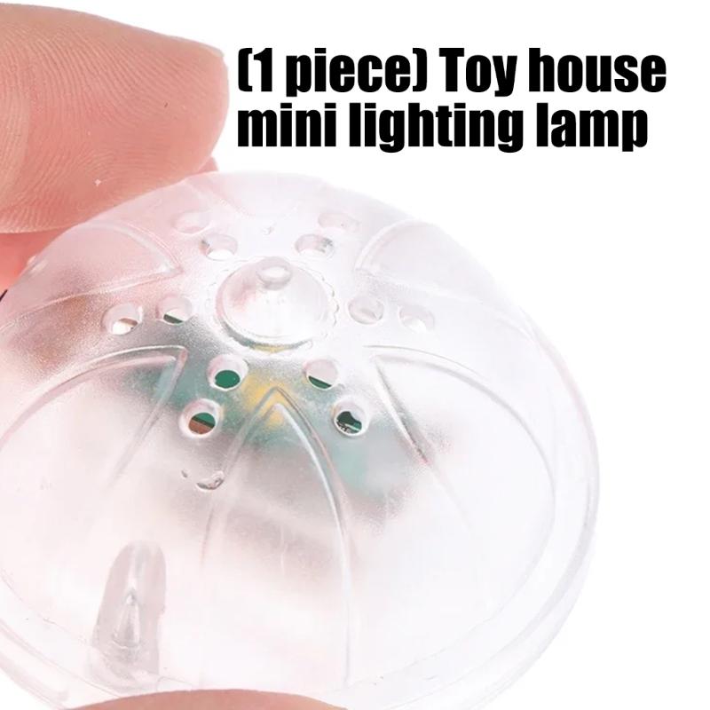 2pcs Doll House Accessory Lighting Lamp with Simple Design and Gentle Glowing Light for Kids Safe Creative Playtimes Fun