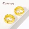 Silver Plated Connect Beads Frame Rings Fittings 14K/18K Gold Plated Through Hole Bead Circle Findings,DIY Bracelet Accessories