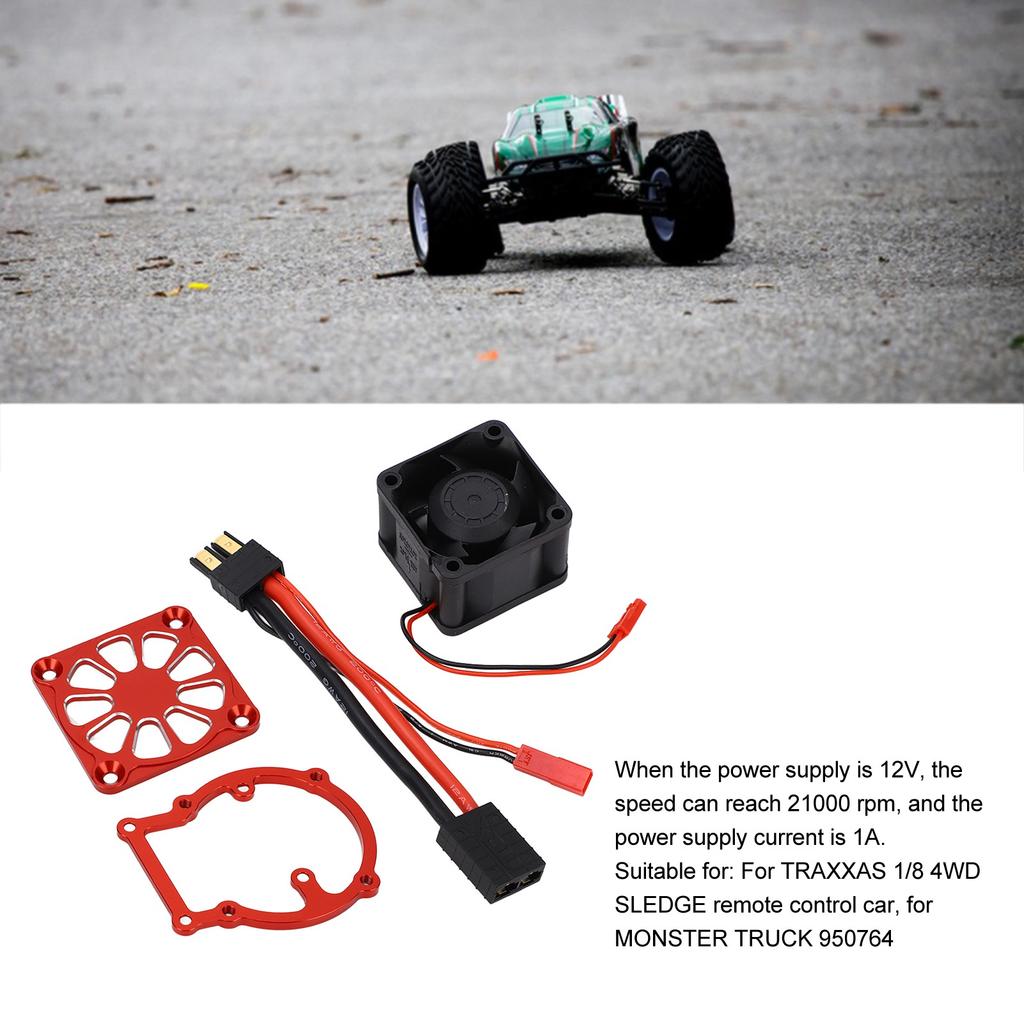 RC Cooling Fan Aluminium Alloy 21000 Rpm RC Motor Heatsink for 1Celsius8 4 SLEDGE 8‑12V