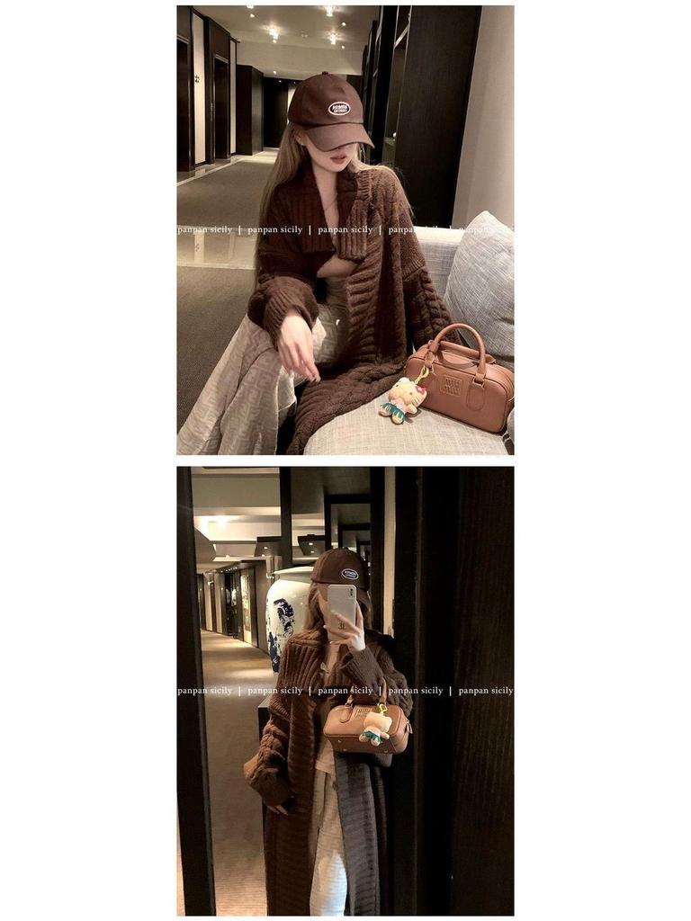 Women's Spicy V-neck Long Sleeve Slim-fit Top - Autumn Button-up T-shirt