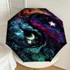 1pc Cosmic Yin Yang Swirls Umbrella with Plastic Handle,Suitable for All Seasons Home Travel Outdoor UmbrellaDD1665