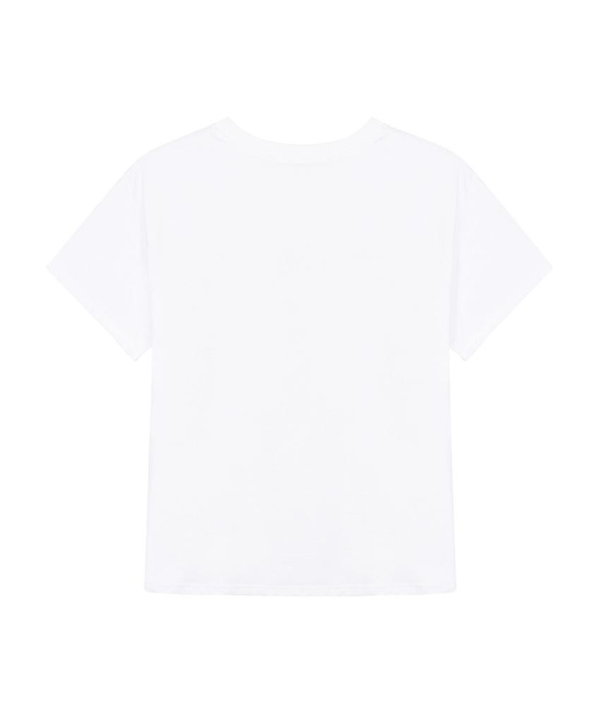 Nigaennikol Rose Nicole Label Slim Top_White Silver