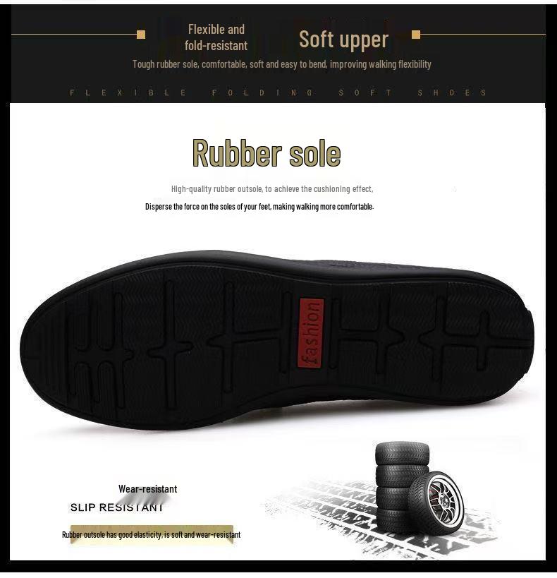 Italian Men's Crocodile Pattern Leather Driving Shoes - High-End Casual Loafers