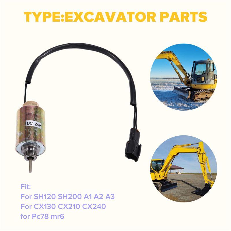 LL00068 Schwenkmagnetventil Bagger Für Sumitomo SH120 SH200 A1 A2 A3 Für CASE CX130 CX210 CX240 Komatsu Pc78 Mr6 24V