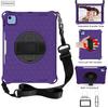 360 Rotate Hand Strap Case For IPad Mini 5 6 Air 2 3 4 10.9 9.7 7th 8th 9th Gen 10.2 Pro 11 Kids Eva Shockproof Cover