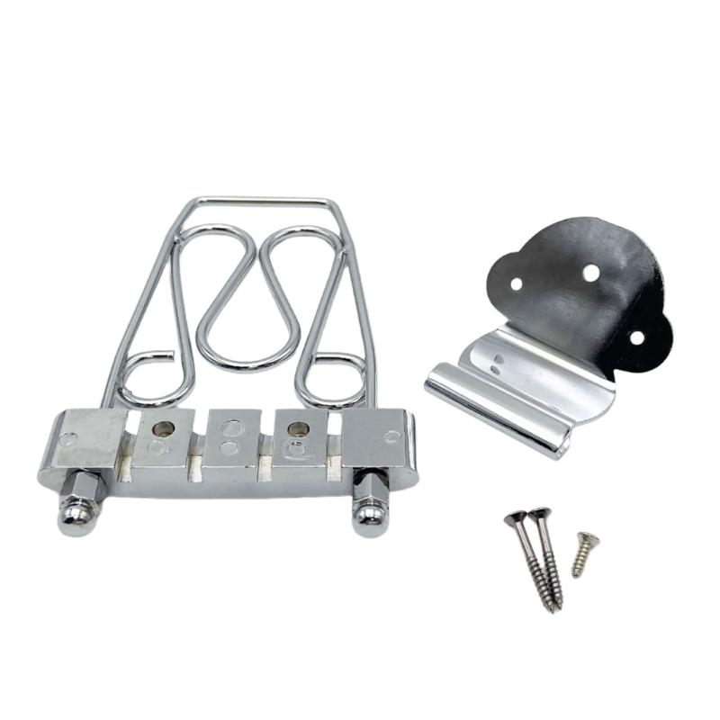 Multifuntional 4 String Bass Guitar Bridge Solid Metal Texture for Seamless Compatibility and Superior Resonance 1